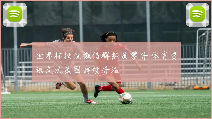 世界杯投注微信群热度攀升 体育资讯交流氛围持续升温